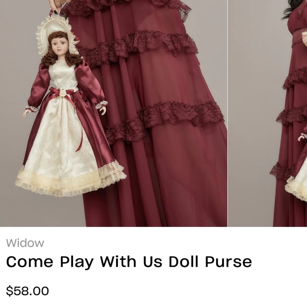 Porcelain Doll Crossbody Purse-Sold